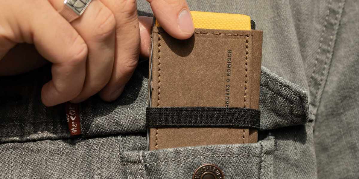 Mini Geldbeutel für Männer, um klein, leicht und mit allem Wichtigen unterwegs zu sein. Ideal für jede Tasche.